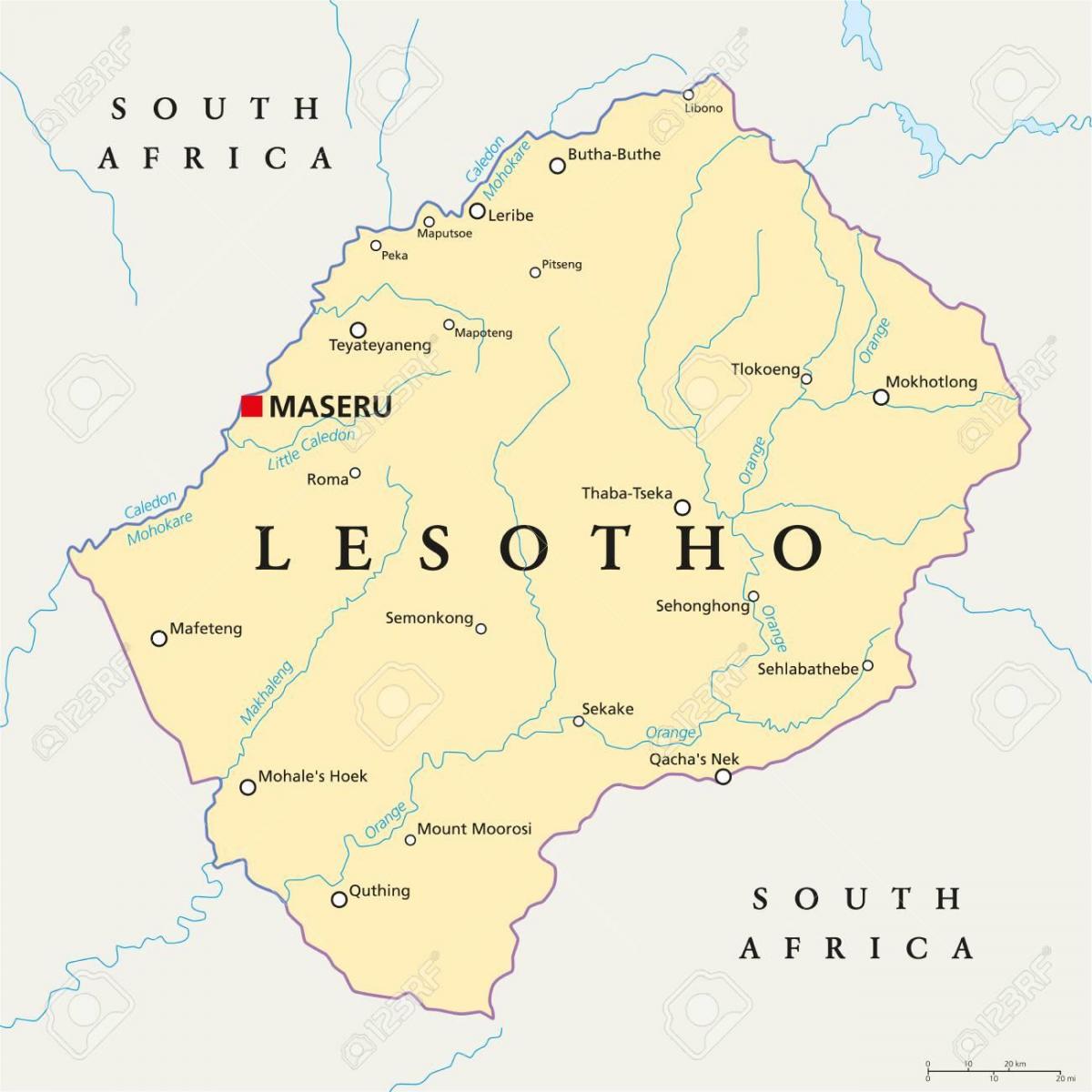 지도 마세루 레소토